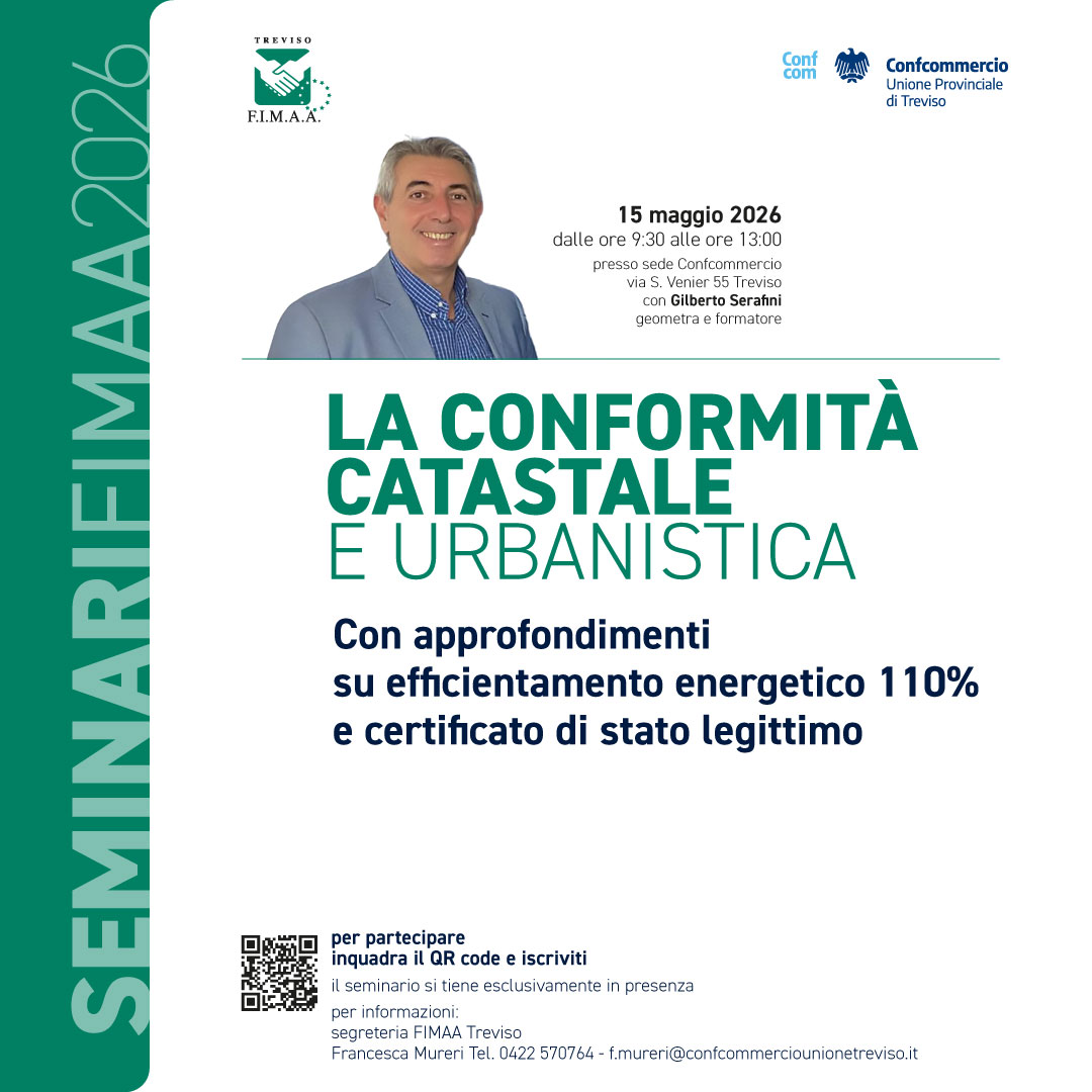 La conformità catastale e urbanistica - seminario 15.5.2026