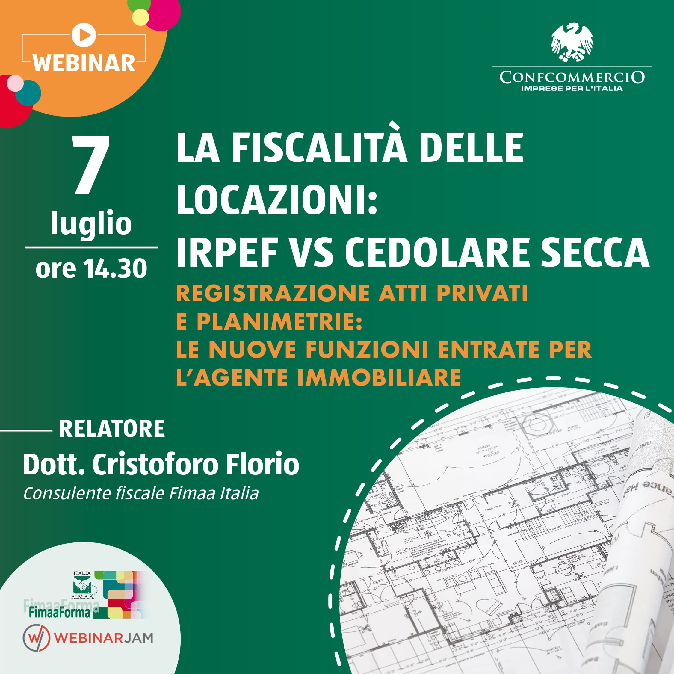 la fiscalità delle locazioni: Irpef VS Cedolare Secca - webinar FIMAA 7.7.23