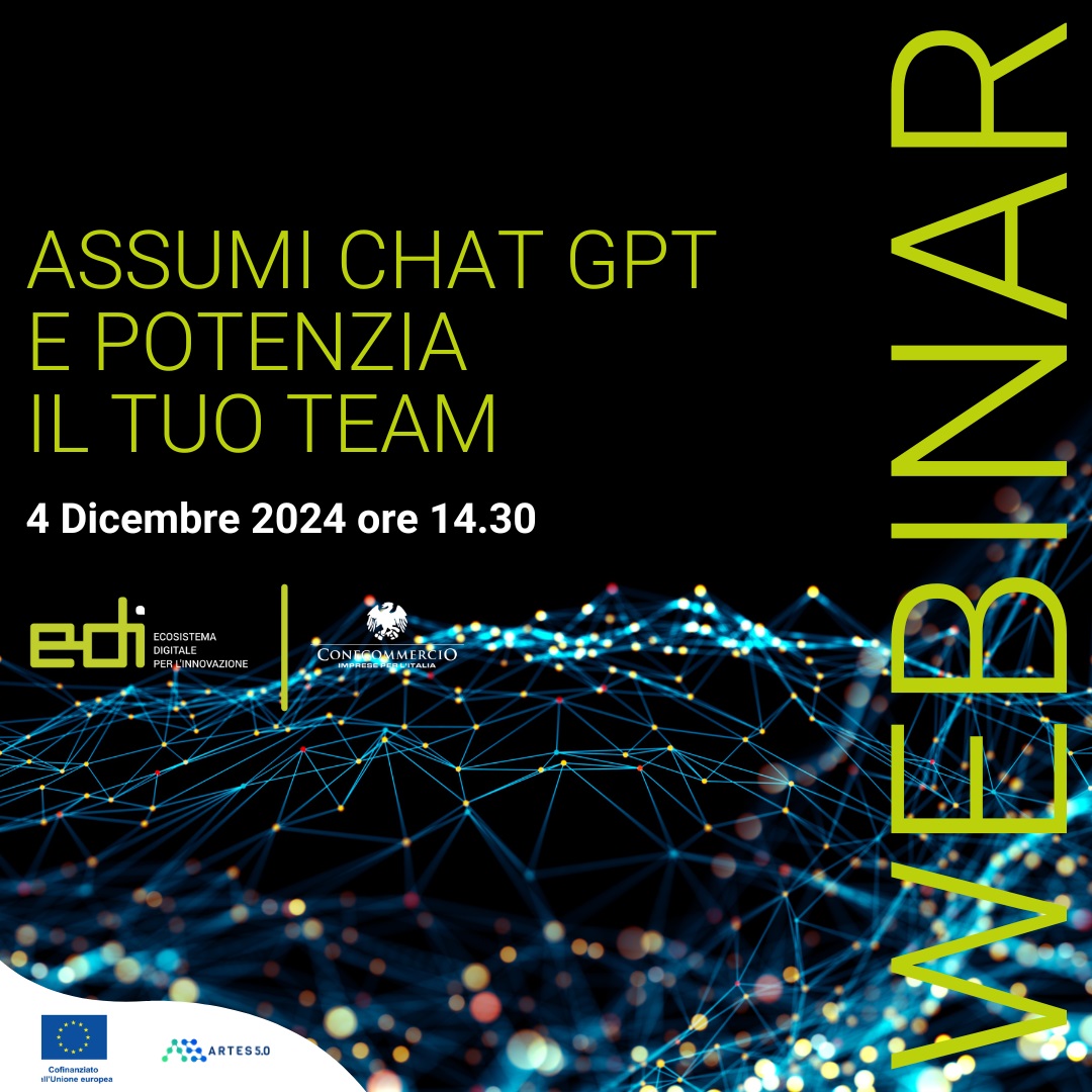 Assumi Chat GPT e potenzia il tuo team - webinar 4.12.2024