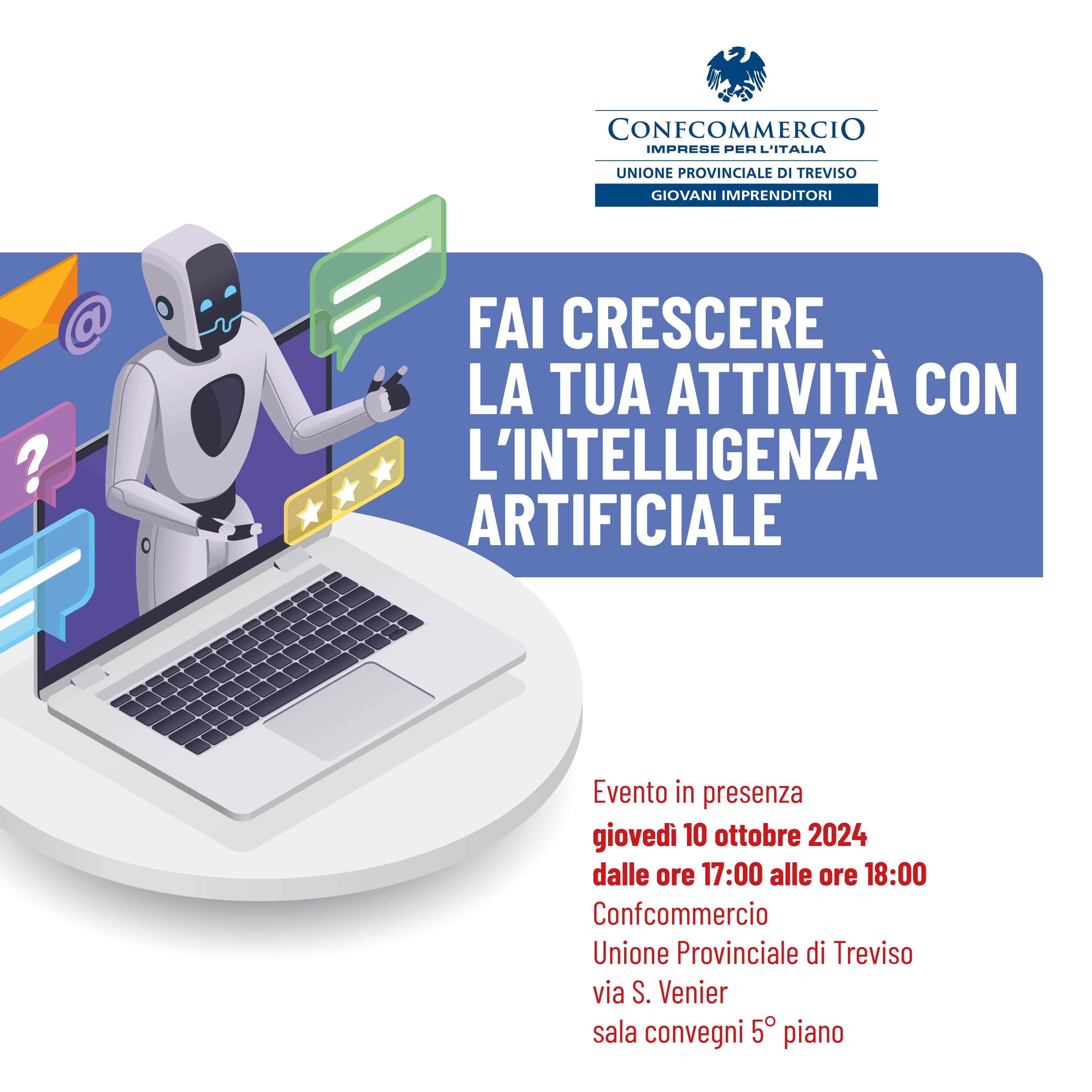 FAI CRESCERE LA TUA ATTIVITÀ CON L’INTELLIGENZA ARTIFICIALE