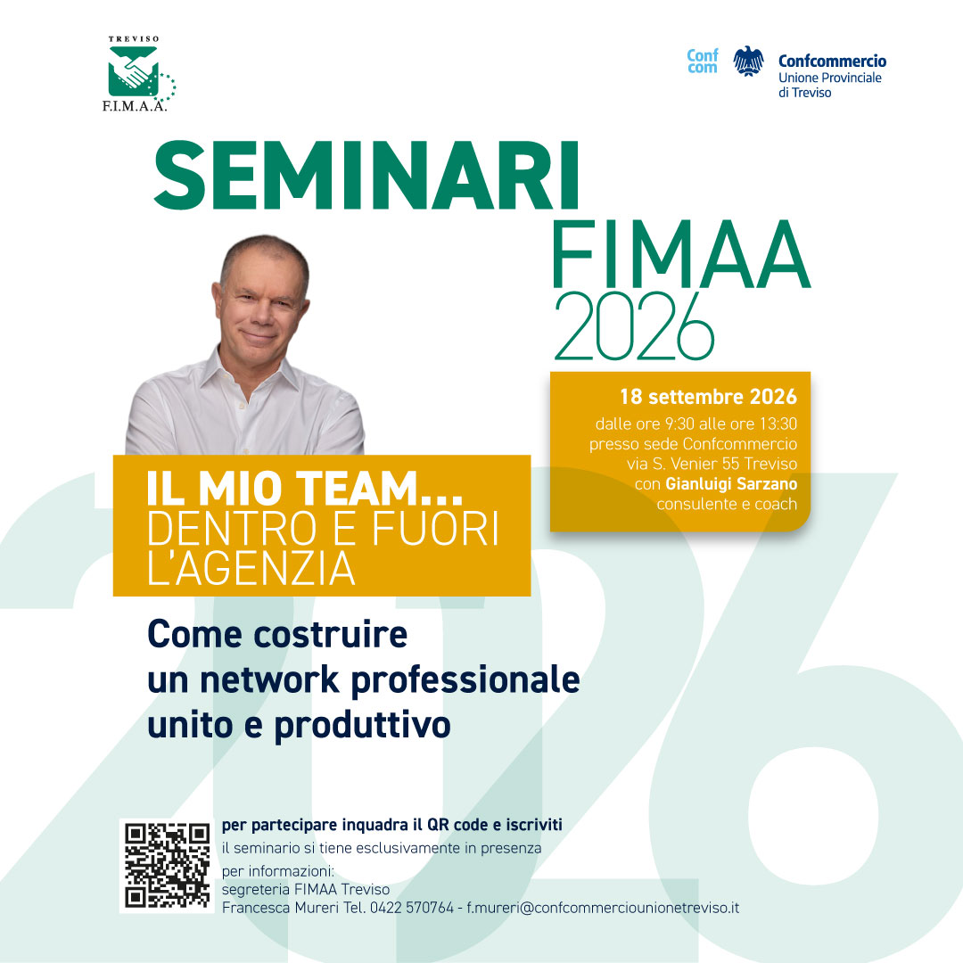 Il mio team...dentro e fuori l'agenzia - seminario 16.9.2026